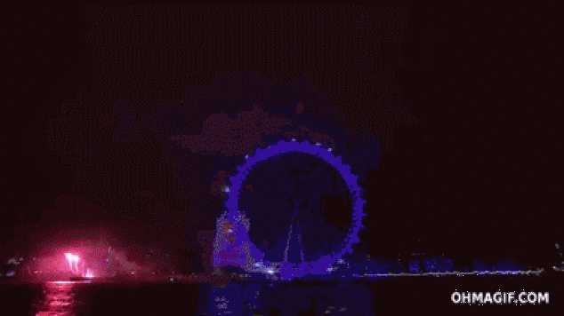 London Eye 2014 año nuevo ’ s Eve Fireworks